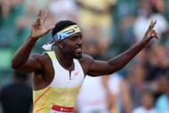 Kenny Bednarek during the 2025 USATF Outdoor Championships in Eugene, Oregon. (Photo by Getty Images)